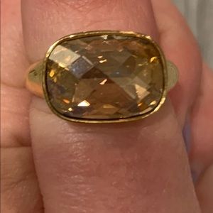 Touchstone Crystal by Swarovski On Edge Ring, Size 8 (Retired)